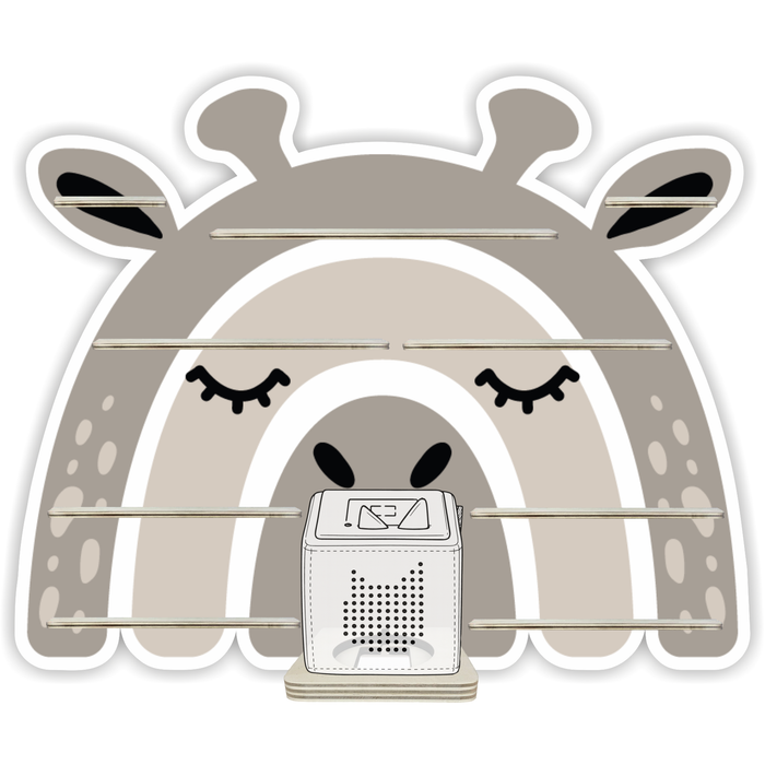 Regal für Musikbox - Regenbogensafari Nilpferd