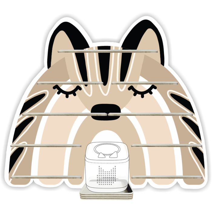 Regal für Musikbox - Regenbogensafari Wolf