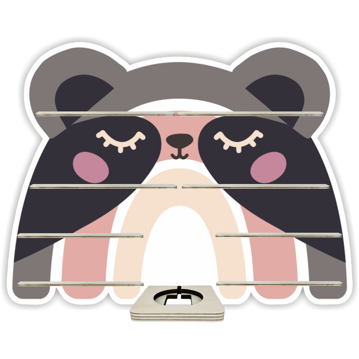 Regal für Musikbox - Regenbogentiere Panda