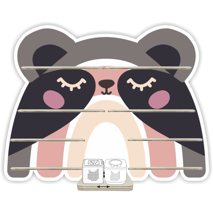 Regal für Musikbox - Regenbogentiere Panda