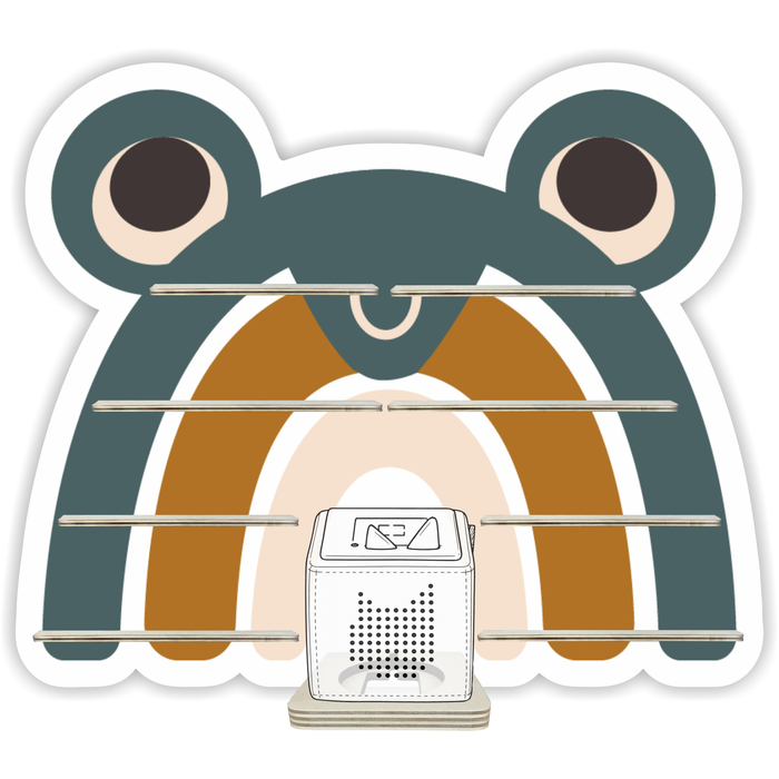 Regal für Musikbox - Regenbogentiere Frosch