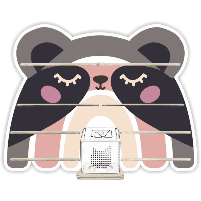 Regal für Musikbox - Regenbogentiere Panda