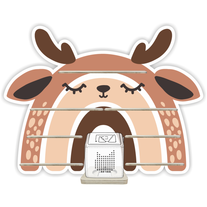 Regal für Musikbox - Regenbogentiere Reh