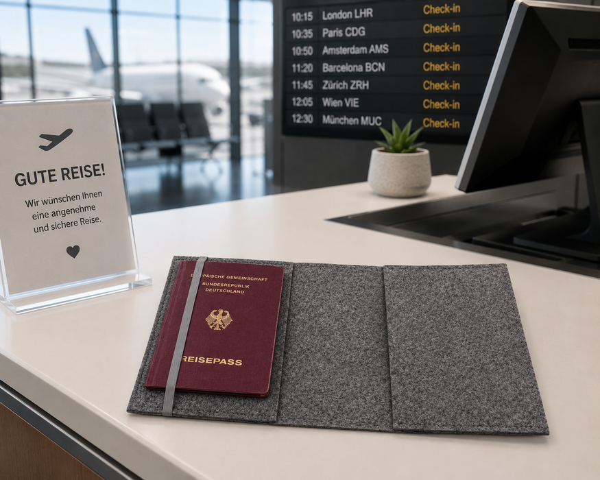 Reisepasshülle für 2 Pässe