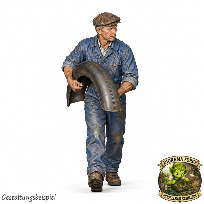 Classic Renntransporter Mechaniker trägt Kotflügel - (DF-1194)