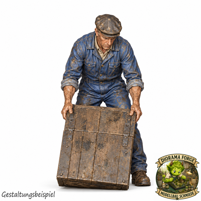 Classic Renntransporter Mechaniker mit Rampenteil - (DF-1198)