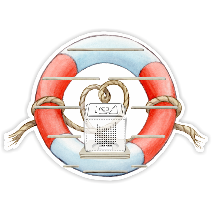 Regal für Musikbox - Rettungsring