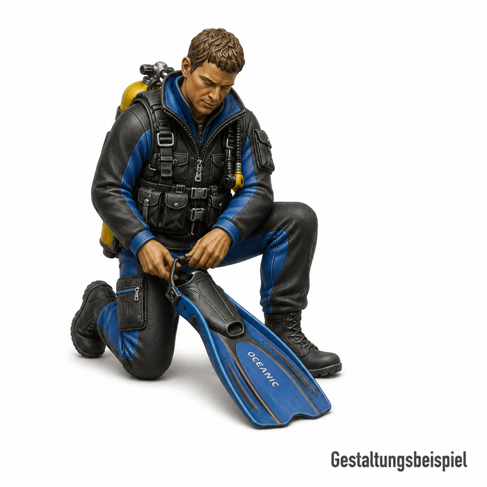 Rettungsschwimmer mit Flosse - (DF-774)