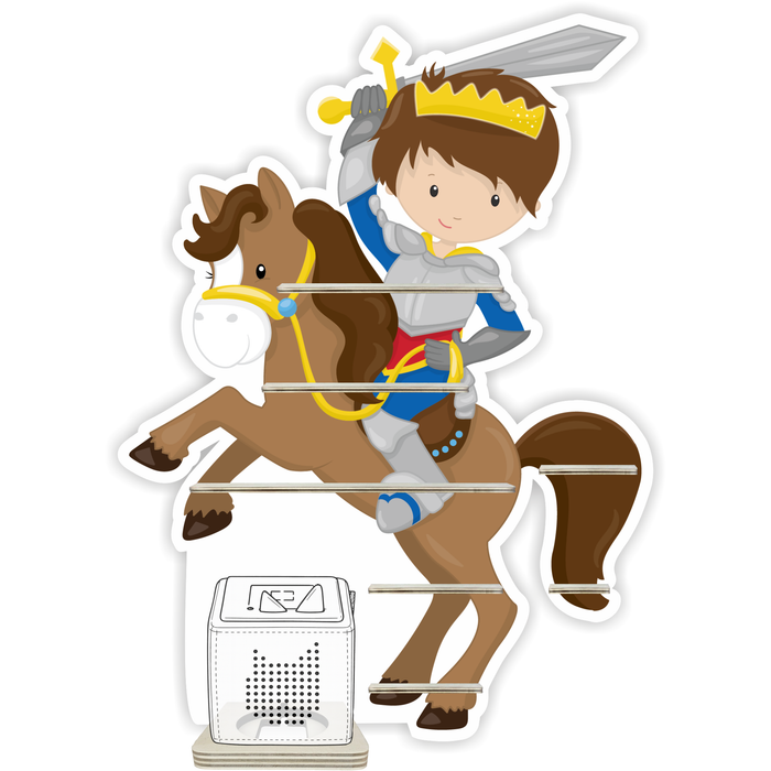 Regal für Musikbox - Ritter mit Pferd