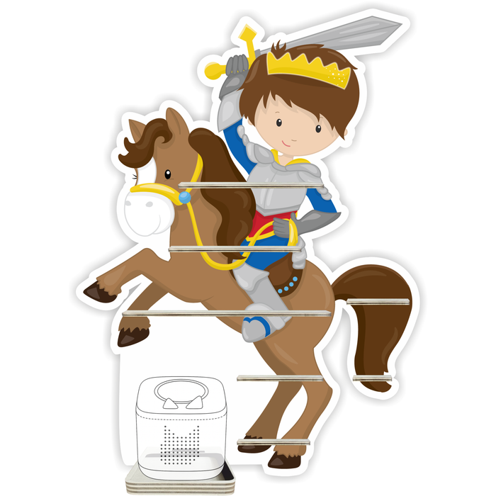 Regal für Musikbox - Ritter mit Pferd