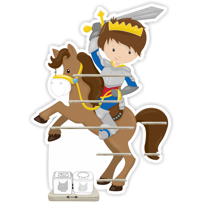 Regal für Musikbox - Ritter mit Pferd