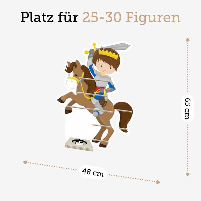 Regal für Musikbox - Ritter mit Pferd