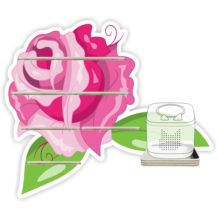 Regal für Musikbox - Rose