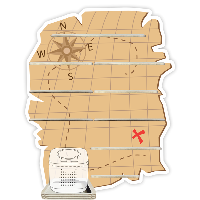 Regal für Musikbox - Schatzkarte