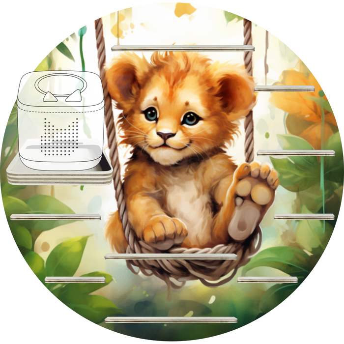 Regal für Musikbox - Schaukellöwe rund