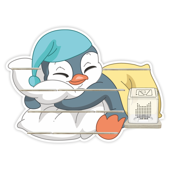 Regal für Musikbox - Schlafpinguin