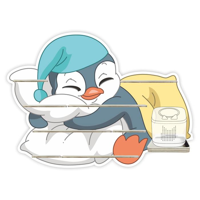 Regal für Musikbox - Schlafpinguin