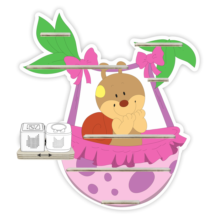 Regal für Musikbox - Schnecke in der Schaukel