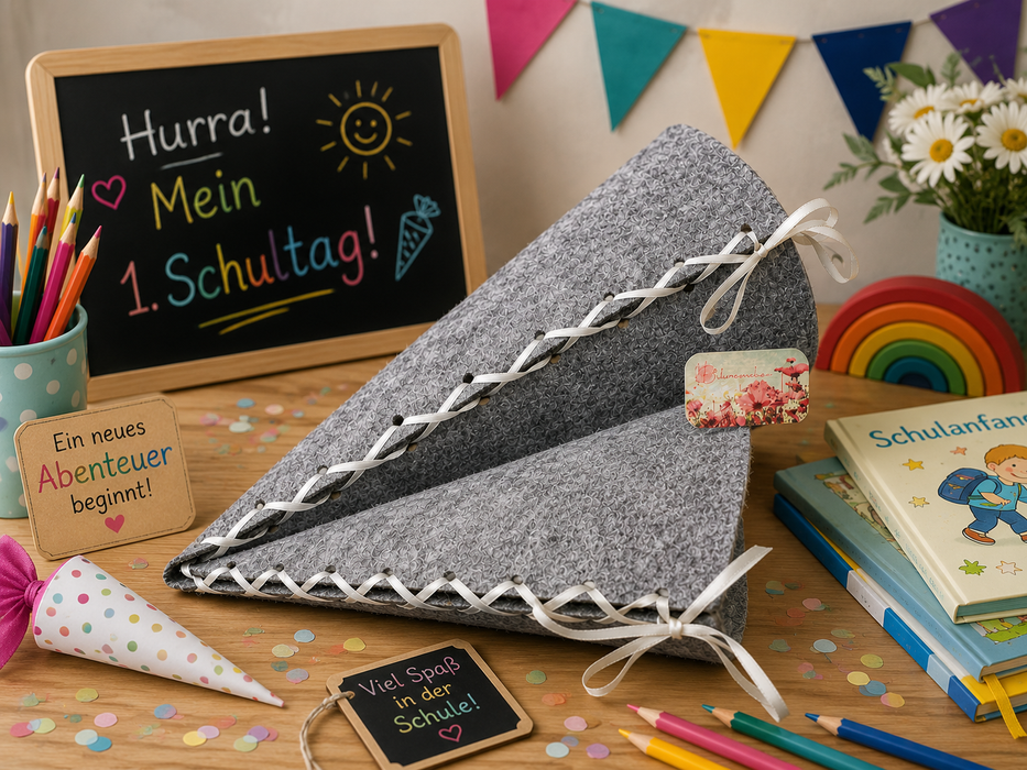 Schultüte Rohling 25cm 6er Pack
