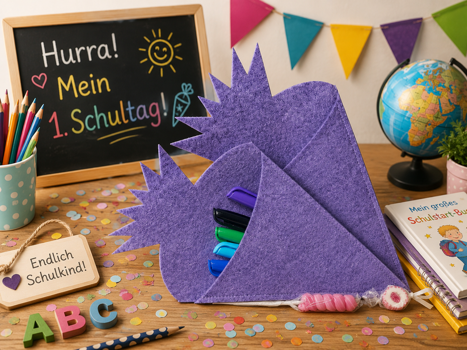 Schultüte/Zuckertüte spitz 2er Pack