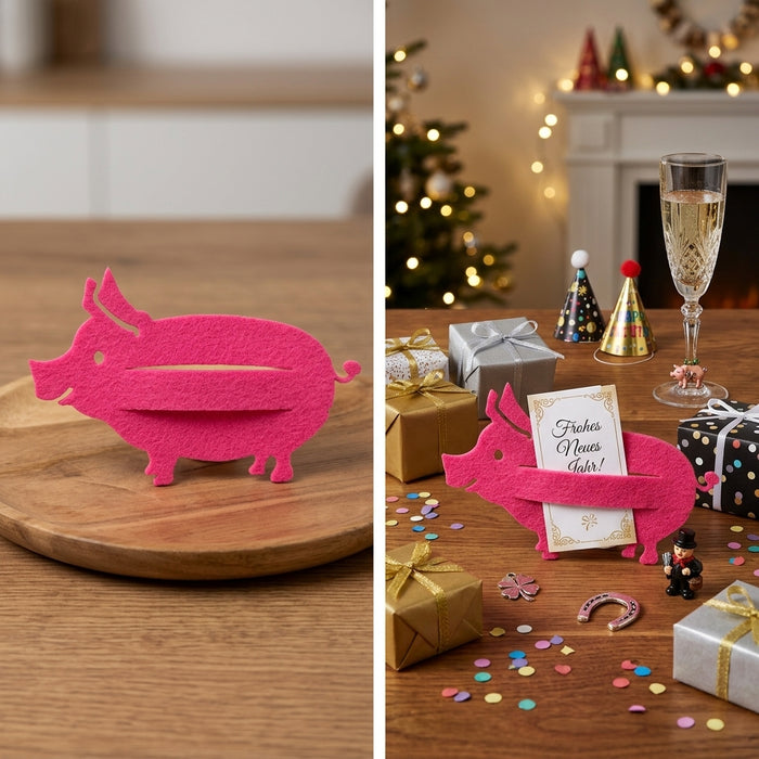 Schwein mit Schnitt mit Schlitz Geld