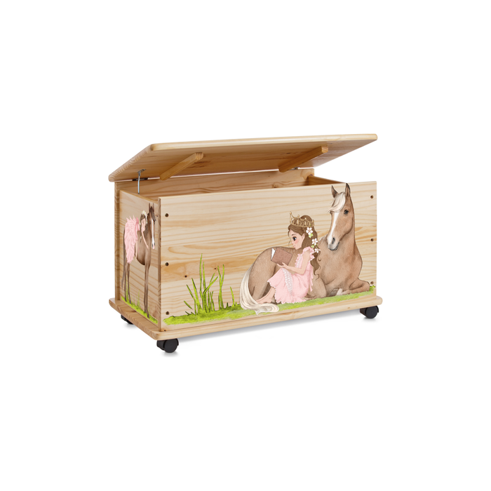 Spielzeugkiste Pferdetraum Mädchen personalisierbar