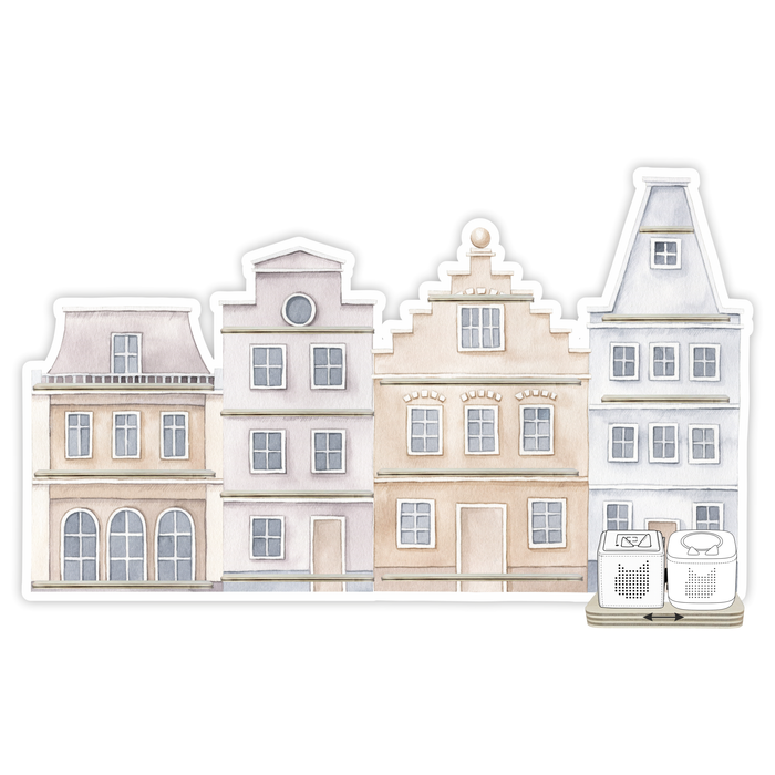 Regal für Musikbox - Stadthaus grau beige