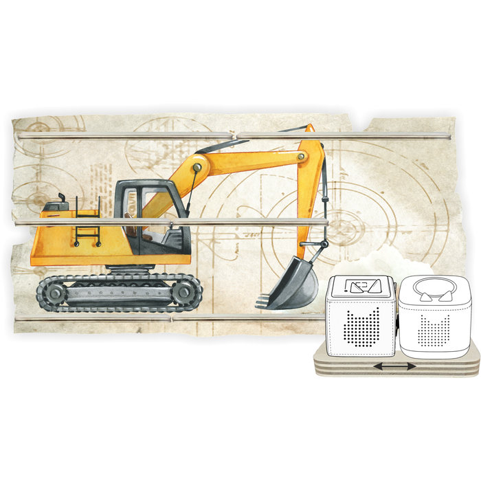 Regal für Musikbox - Starter Set - Baufahrzeuge Bagger
