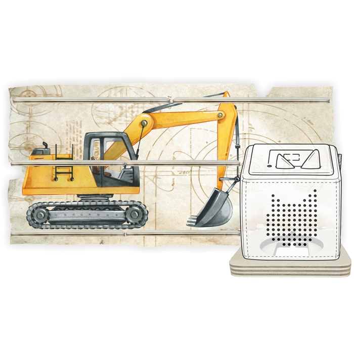 Regal für Musikbox - Starter Set - Baufahrzeuge Bagger