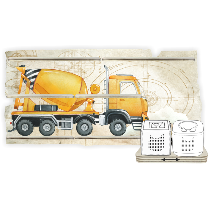 Regal für Musikbox - Starter Set - Baufahrzeuge Betonmischer