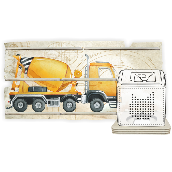 Regal für Musikbox - Starter Set - Baufahrzeuge Betonmischer