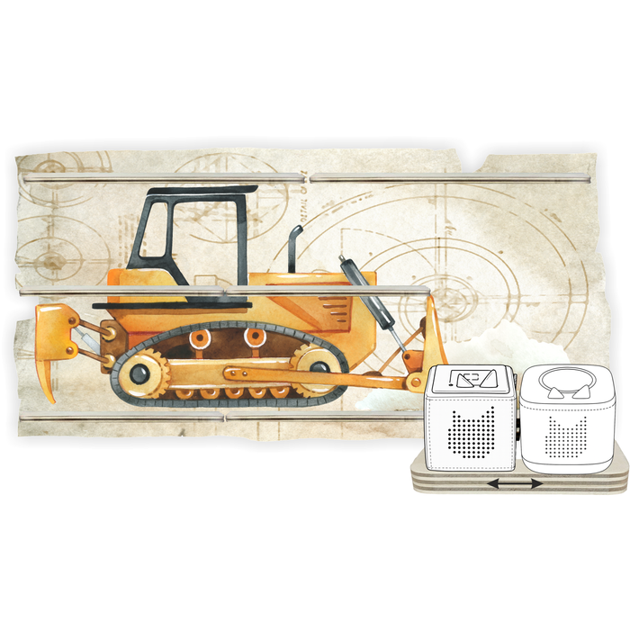 Regal für Musikbox - Starter Set - Baufahrzeuge Planierraupe