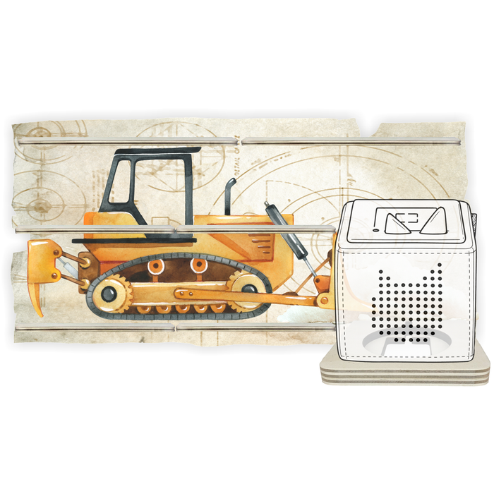 Regal für Musikbox - Starter Set - Baufahrzeuge Planierraupe