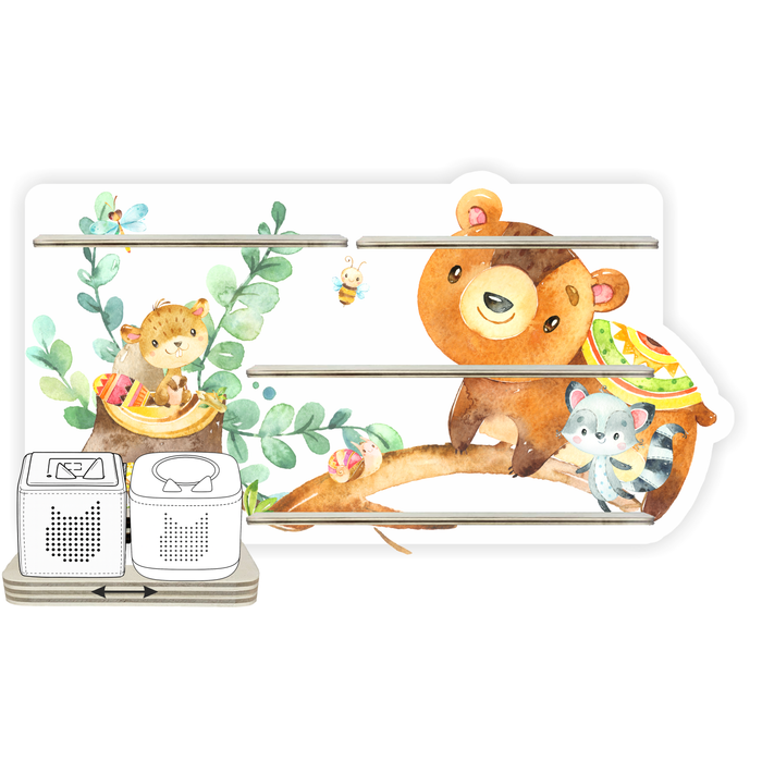 Regal für Musikbox - Starter Set - Farbenfrohe Waldtiere