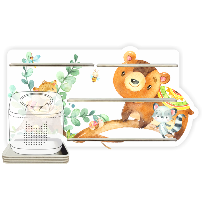 Regal für Musikbox - Starter Set - Farbenfrohe Waldtiere