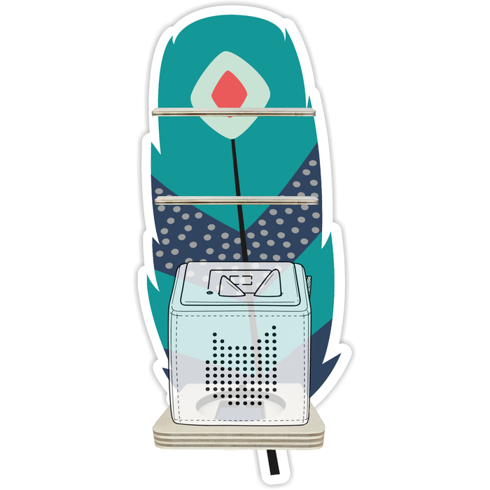 Regal für Musikbox - Starter Set - Feder blau