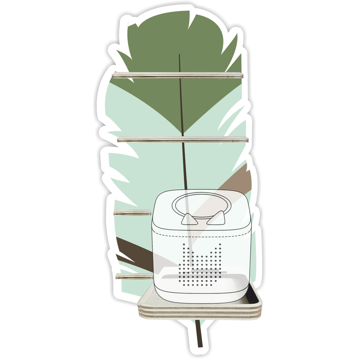 Regal für Musikbox - Starter Set - Feder mint