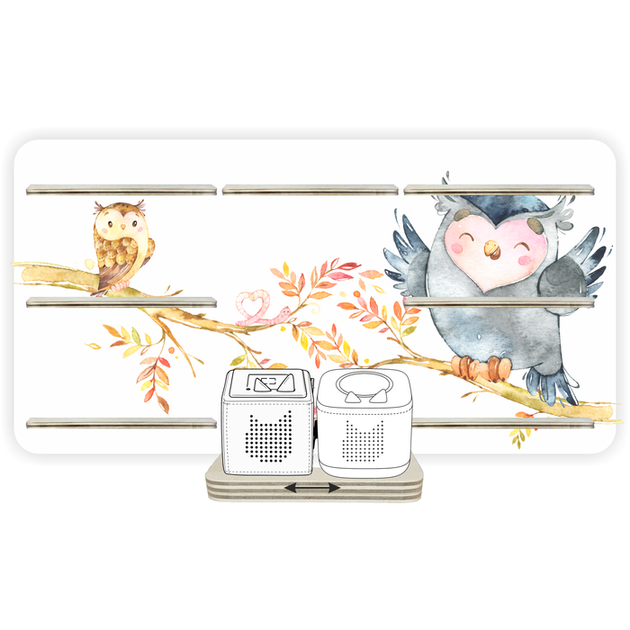 Regal für Musikbox - Starter Set - Wald Eulen