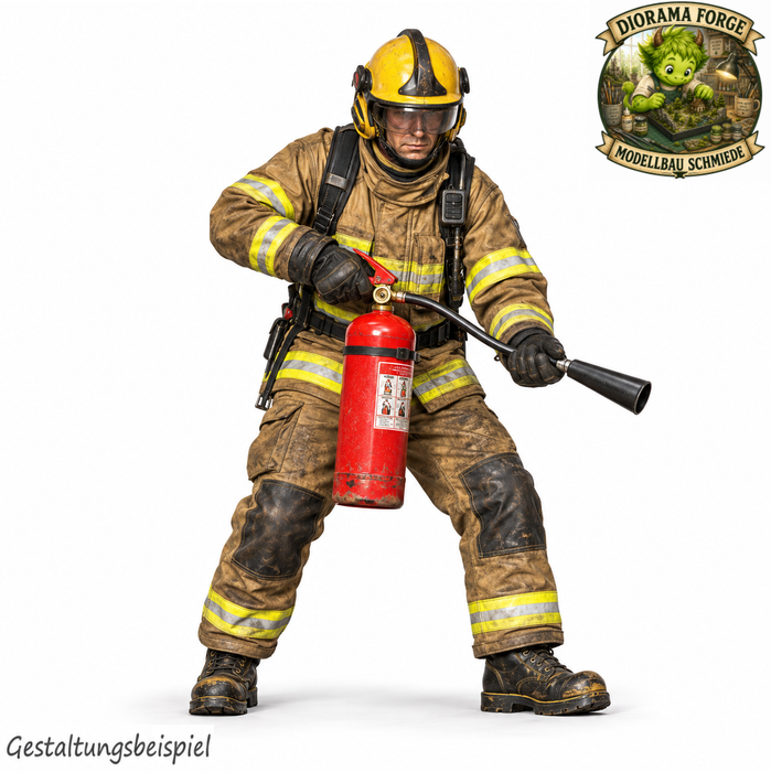 Streckenposten mit Feuerlöscher - (DF-1205)