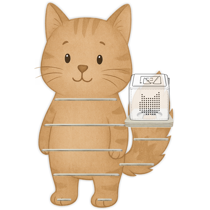 Regal für Musikbox - Tier Kater