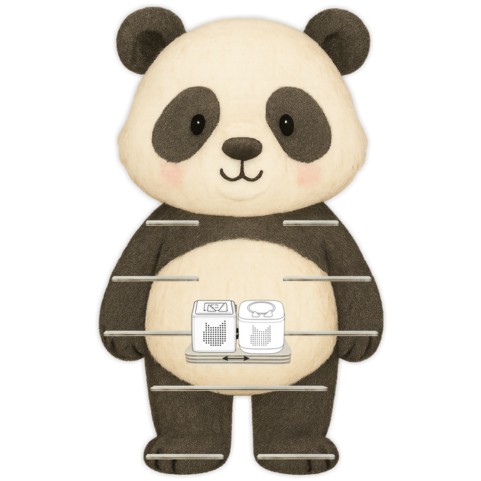 Regal für Musikbox - Tier Panda