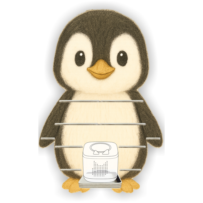 Regal für Musikbox - Tier Pinguin