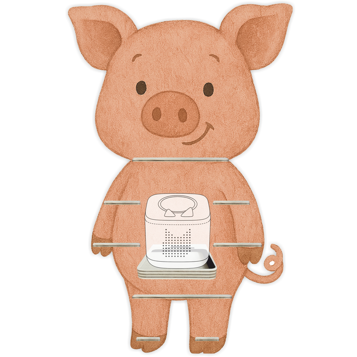 Regal für Musikbox - Tier Schwein