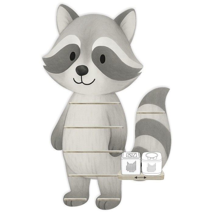 Regal für Musikbox - Tier Waschbär