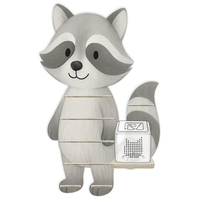 Regal für Musikbox - Tier Waschbär