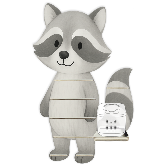 Regal für Musikbox - Tier Waschbär