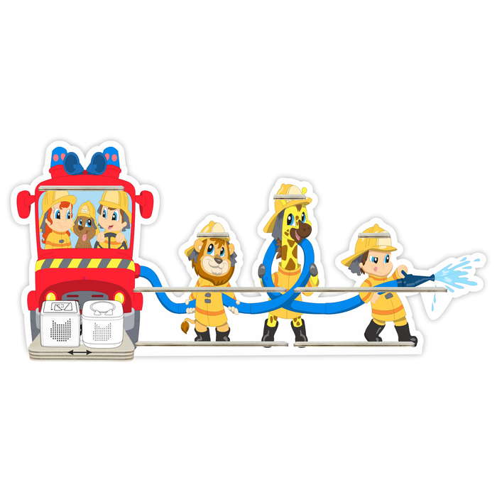 Regal für Musikbox - Tierische Feuerwehr