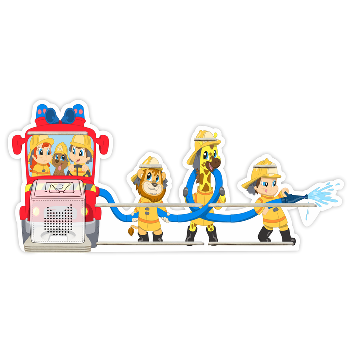 Regal für Musikbox - Tierische Feuerwehr