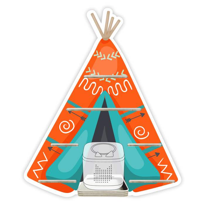 Regal für Musikbox - Tippie orange