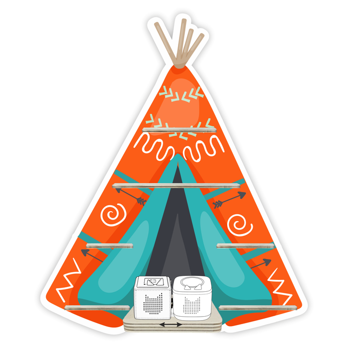 Regal für Musikbox - Tippie orange